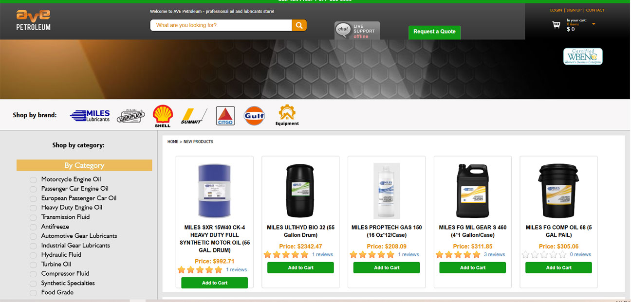 AVE Petroleum Online Store